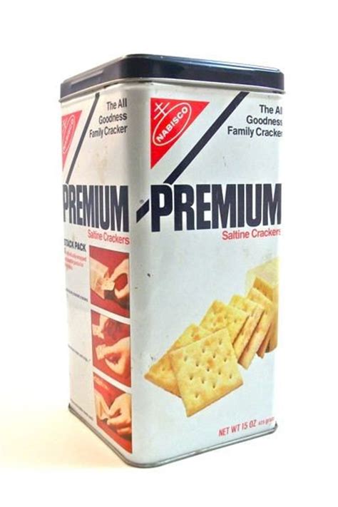 vintage premium saltine cracker tin